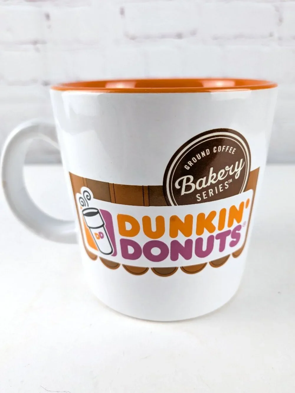 Dunkin Donuts Bakery Series White/Orange Coffee Mug
